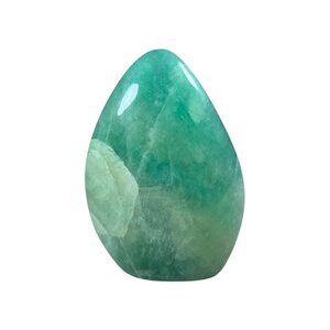 Fluorite Freeform Polished Green Stone Crystal Mineral 4 1/2 In Tall Decor China